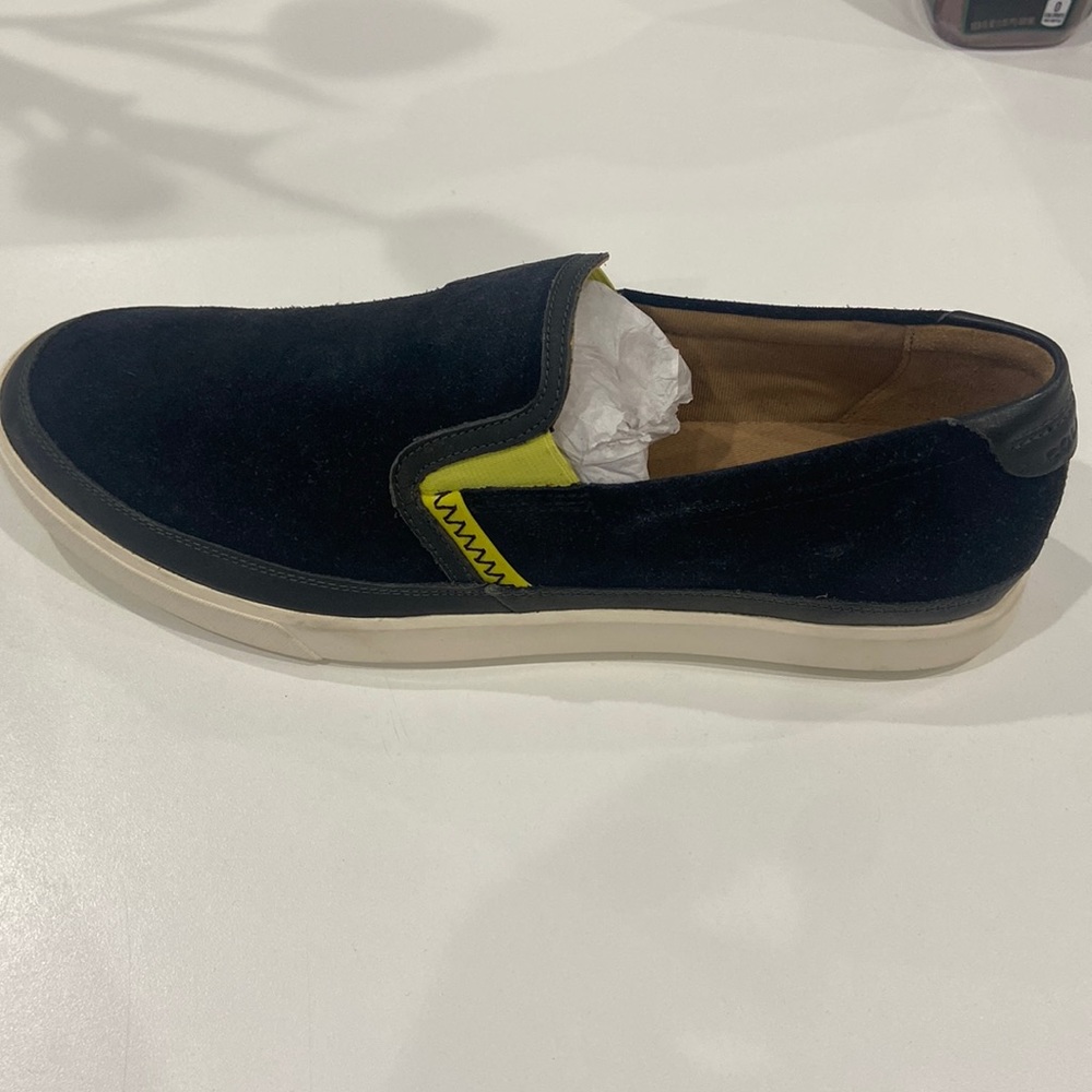 Mens Cole Haan suede sneaker slip on